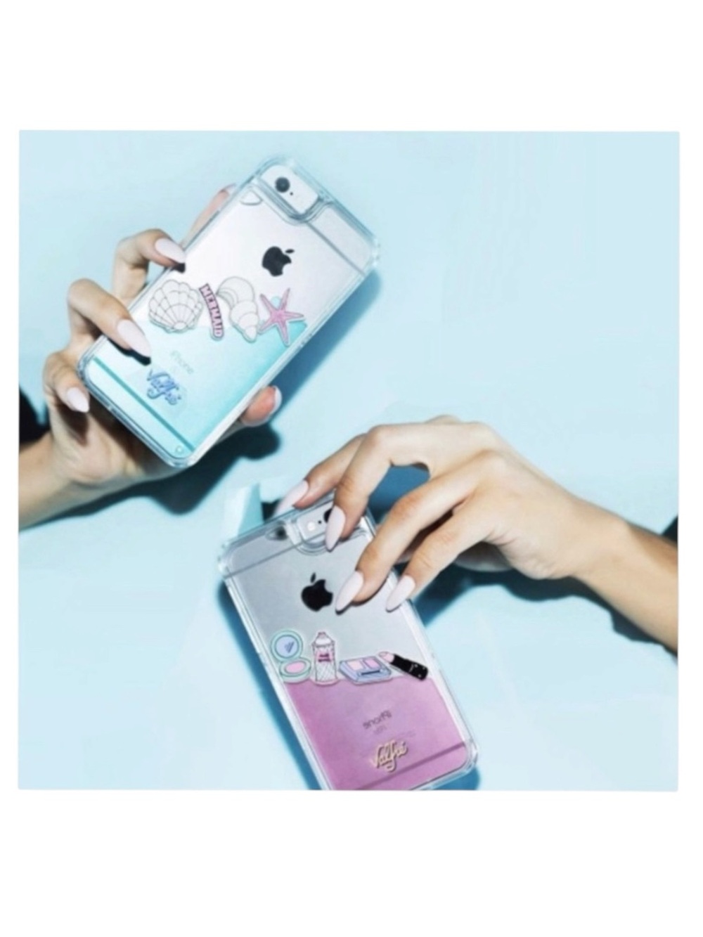 new Valfre Shell Yeah Mermaid Floating Charms Phone Case iPhone 6 7 - Picture 6 of 16